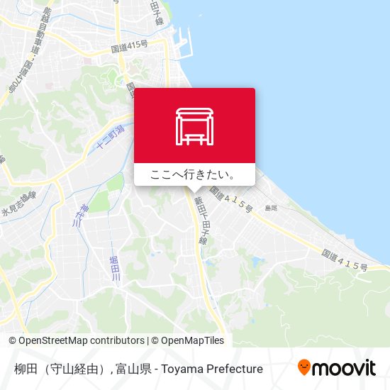 柳田（守山経由）地図