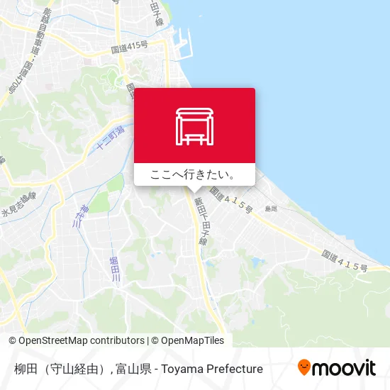 柳田（守山経由）地図
