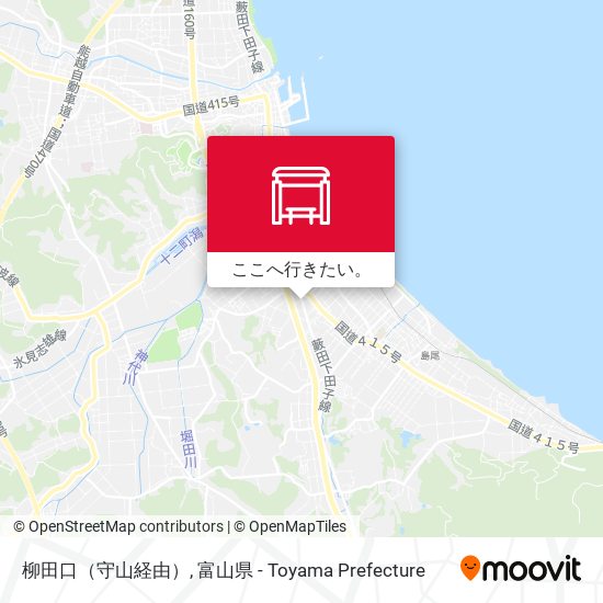 柳田口（守山経由）地図