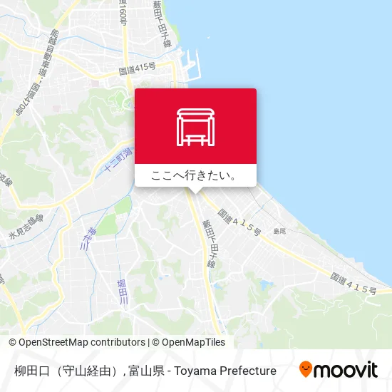 柳田口（守山経由）地図