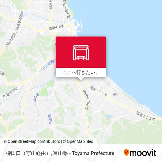 柳田口（守山経由）地図