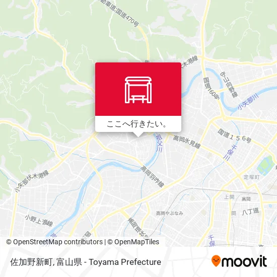 佐加野新町地図