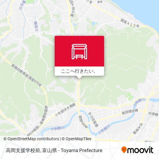 高岡支援学校前地図