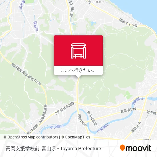 高岡支援学校前地図
