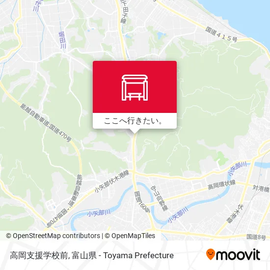 高岡支援学校前地図