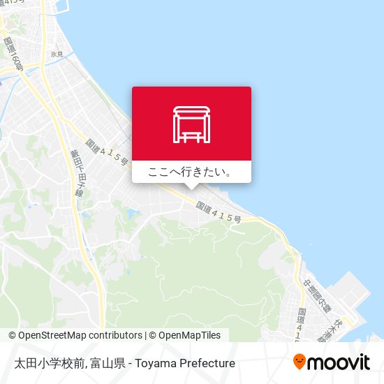 太田小学校前地図