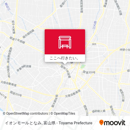 イオンモールとなみ地図