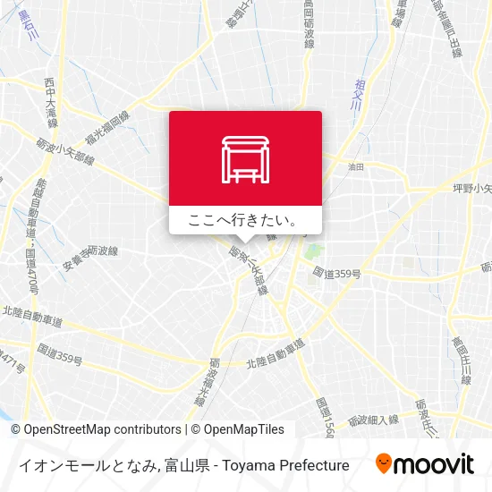 イオンモールとなみ地図