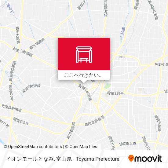 イオンモールとなみ地図