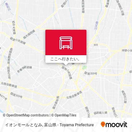 イオンモールとなみ地図