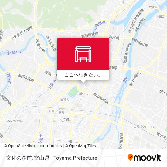 文化の森前地図