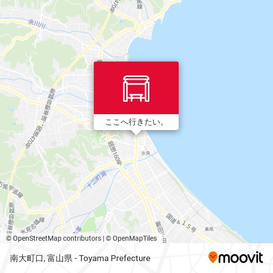 南大町口地図