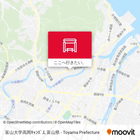 富山大学高岡ｷｬﾝﾊﾟｽ地図