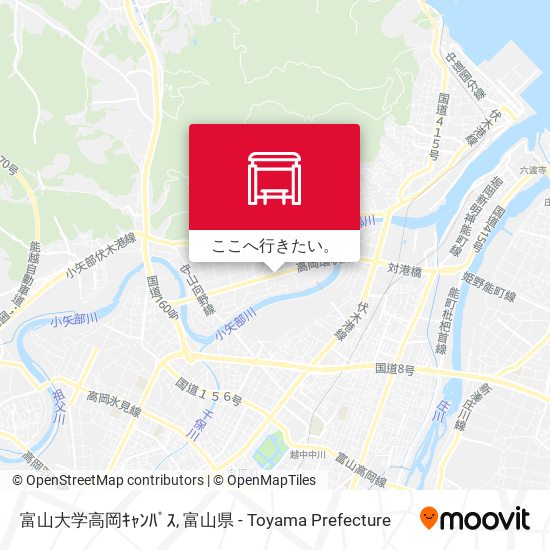 富山大学高岡ｷｬﾝﾊﾟｽ地図
