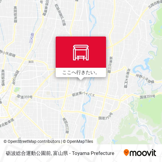 砺波総合運動公園前地図