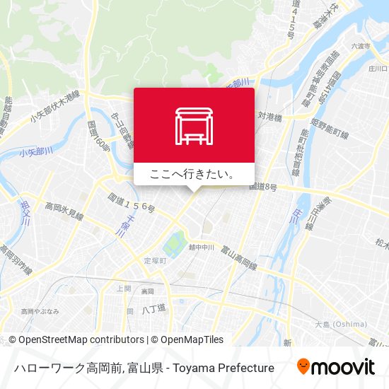 ハローワーク高岡前地図