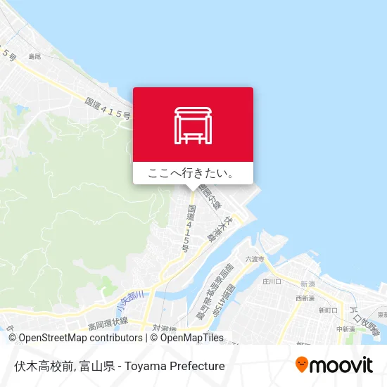 伏木高校前地図