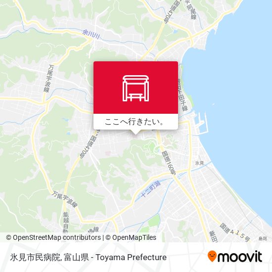 氷見市民病院地図