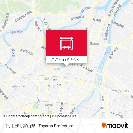 中川上町地図