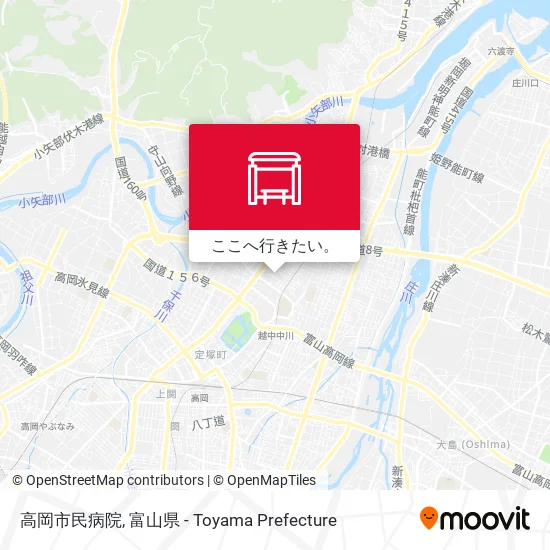 高岡市民病院地図