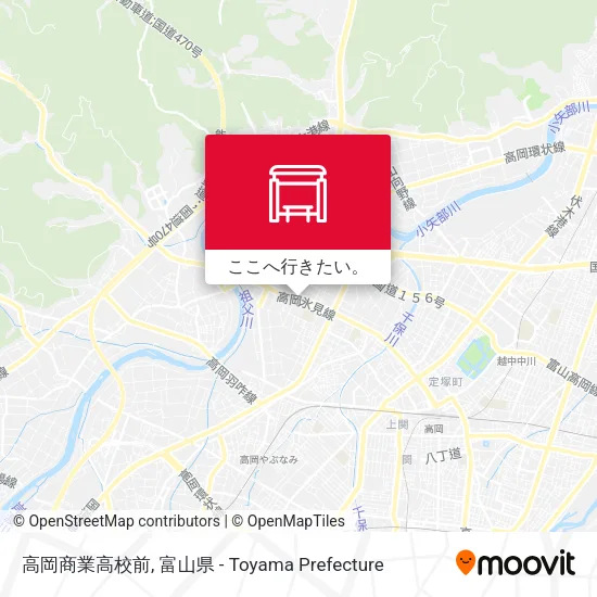 高岡商業高校前地図