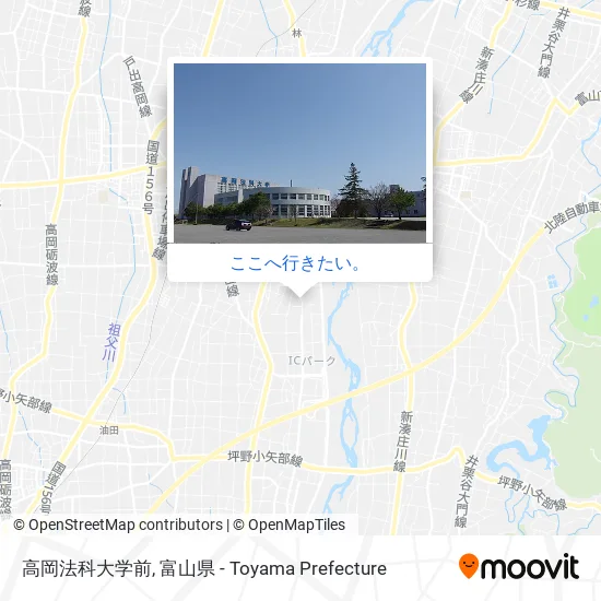 高岡法科大学前地図