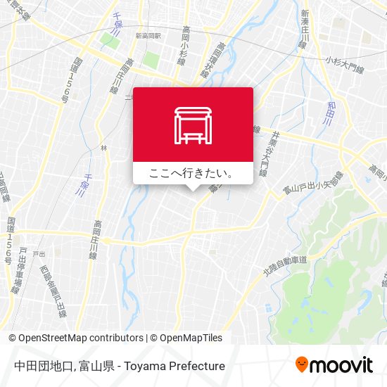 中田団地口地図