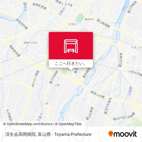 済生会高岡病院地図