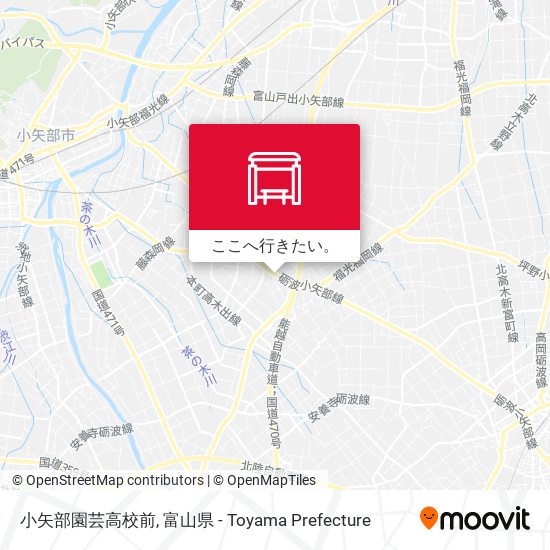 小矢部園芸高校前地図