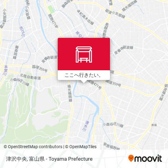 津沢中央地図