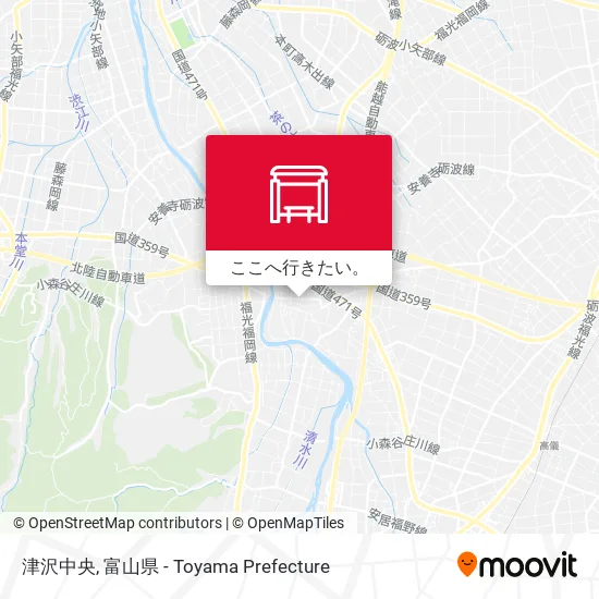 津沢中央地図