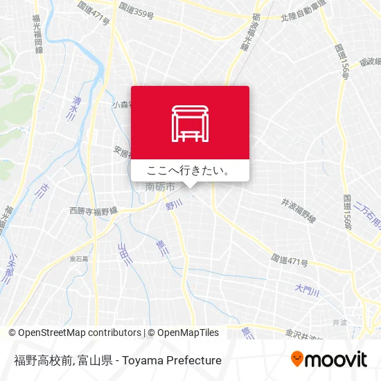 福野高校前地図