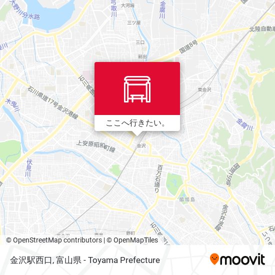 金沢駅西口地図