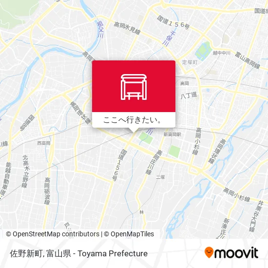 佐野新町地図