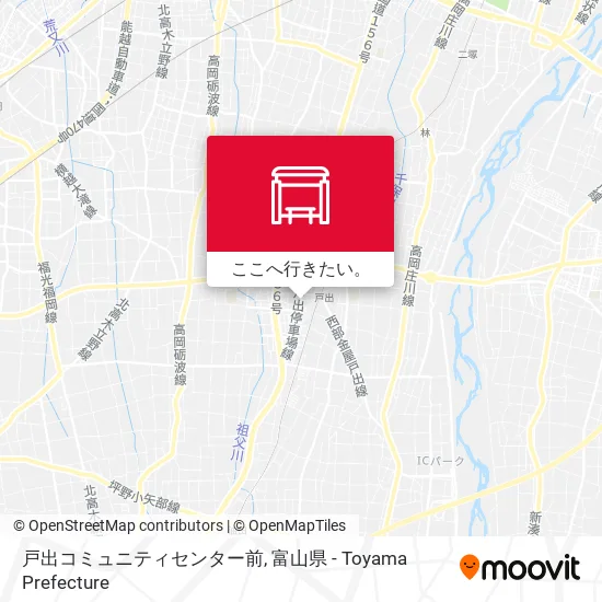 戸出コミュニティセンター前地図