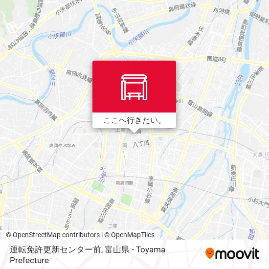 運転免許更新センター前地図