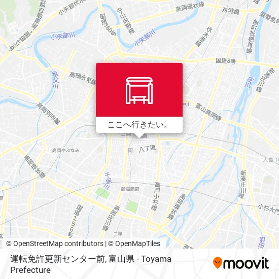 運転免許更新センター前地図