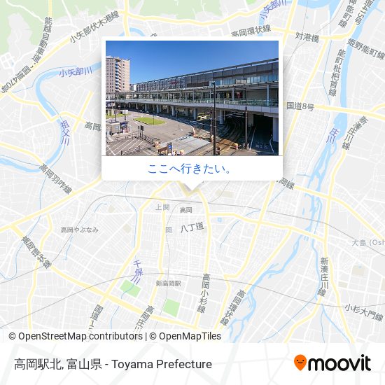 高岡駅北地図