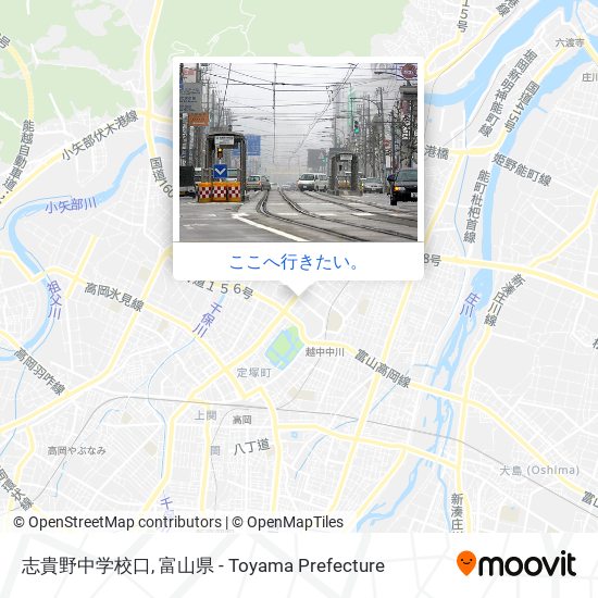志貴野中学校口地図