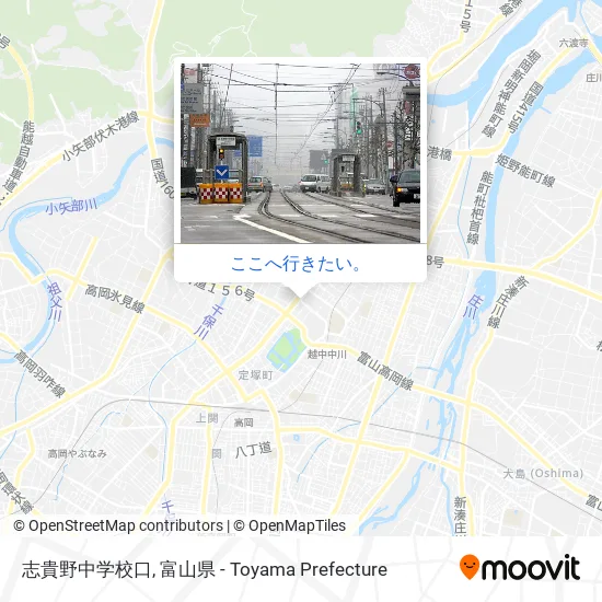 志貴野中学校口地図