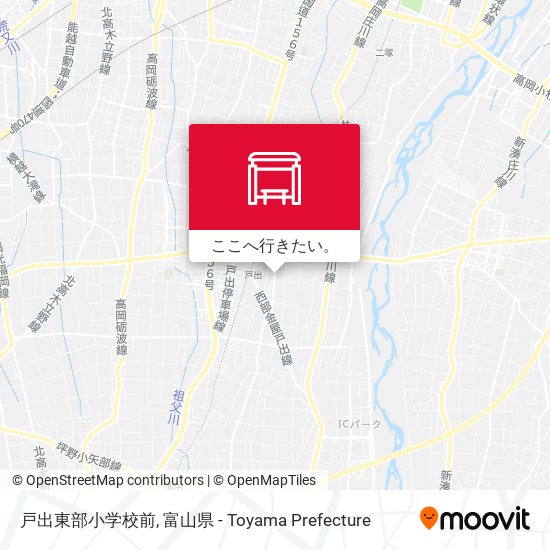 戸出東部小学校前地図