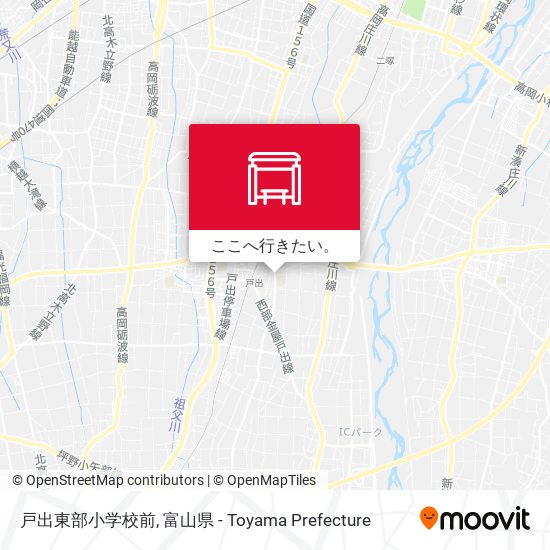 戸出東部小学校前地図
