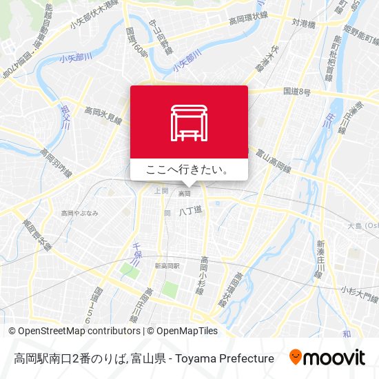 高岡駅南口2番のりば地図