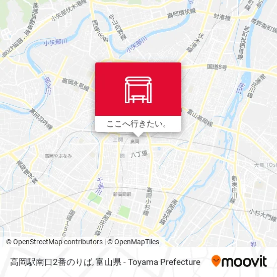 高岡駅南口2番のりば地図