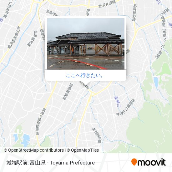 城端駅前地図
