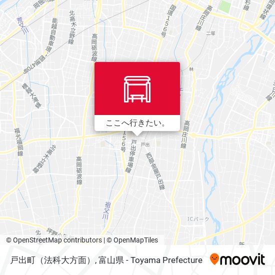 戸出町（法科大方面）地図