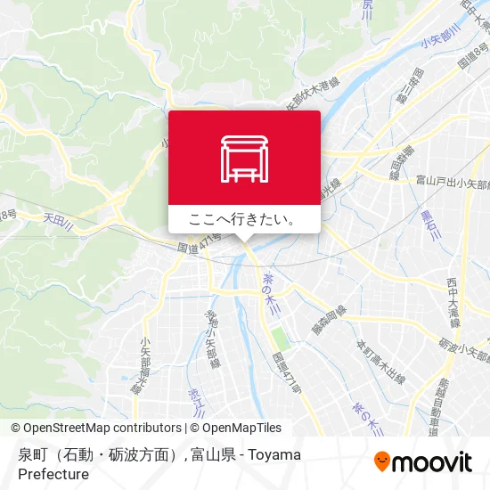 泉町（石動・砺波方面）地図