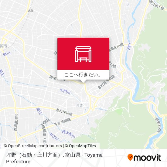 坪野（石動・庄川方面）地図