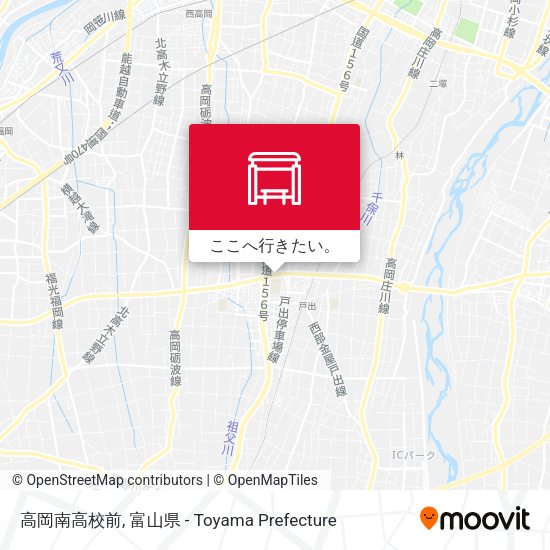 高岡南高校前地図