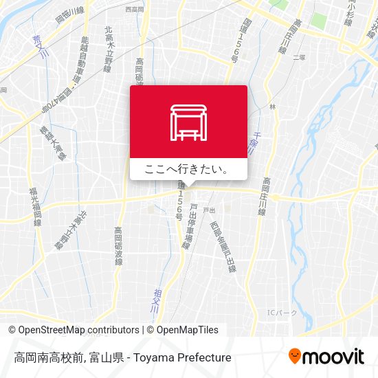 高岡南高校前地図